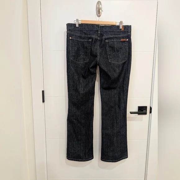 7 For All Mankind Bootcut Jeans Blue Size 32 - Picture 4 of 8